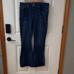 EUC Seven7 Dark Blue Flare Jeans